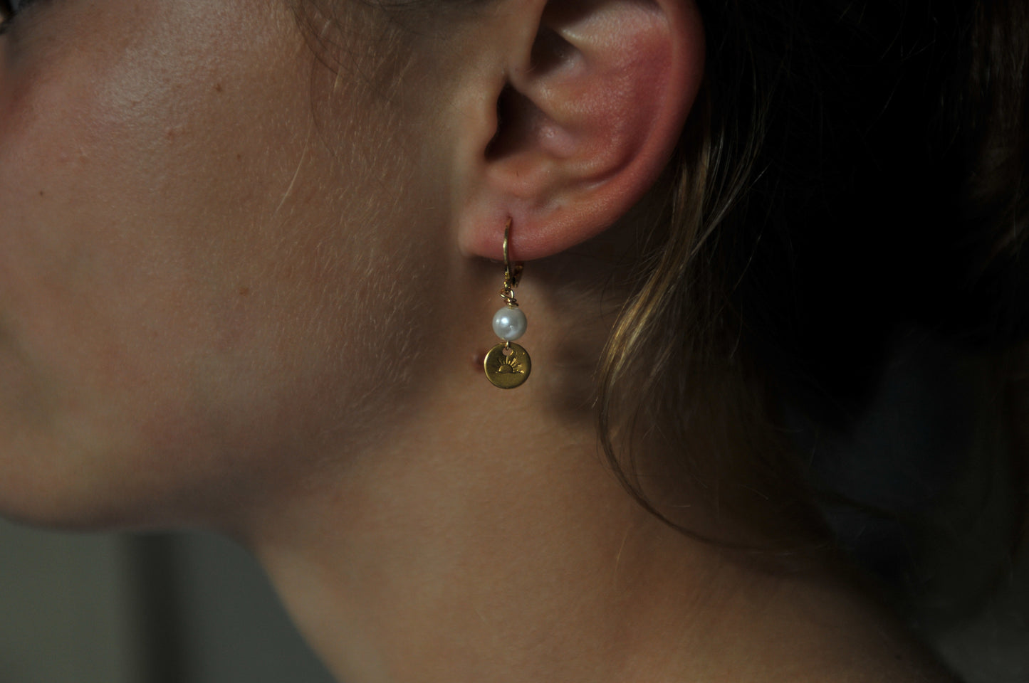 sun dangle earrings